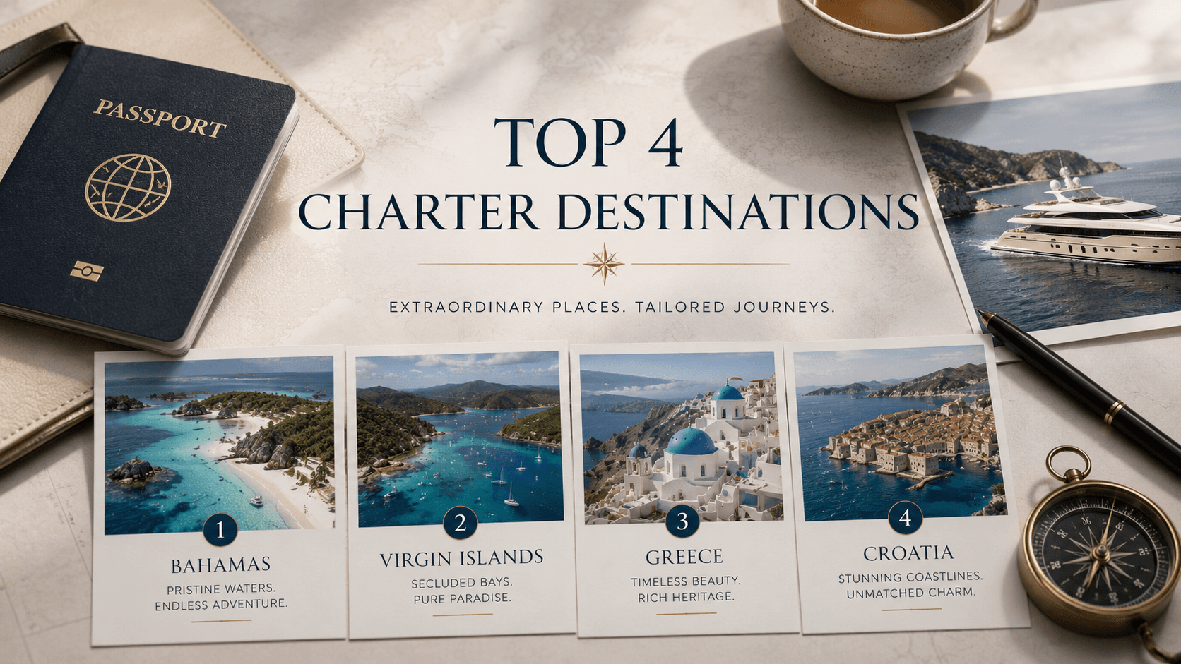 Top 4 Charter Destinations
